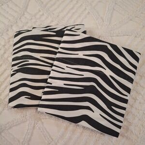 PBteen Standard Pillowcase Black White Zebra Print Cotton Set of 2 Pottery Barn